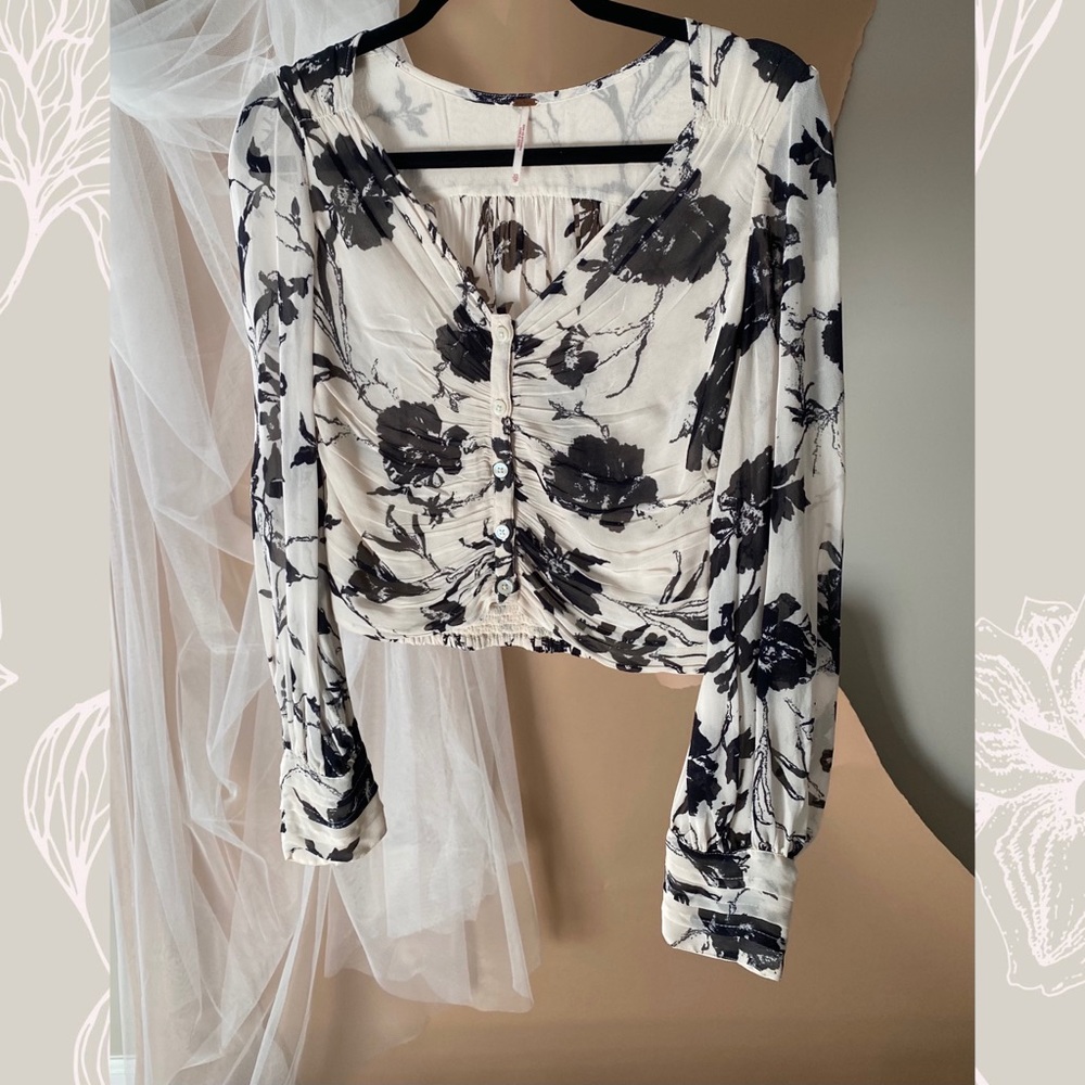 Free People Floral Top